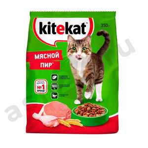 Корм для кошек KITEKAT мясной пир 350г