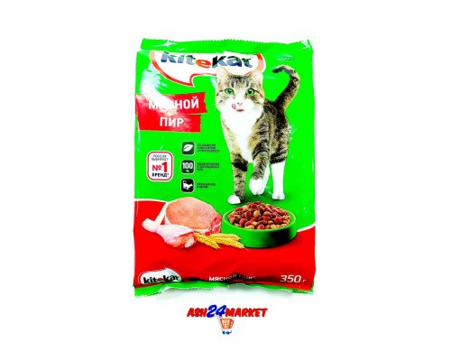 Корм для кошек KITEKAT мясной пир 350г