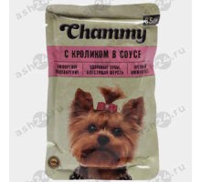 Корм для собак CHAMMY с кроликом в сoусе 85г