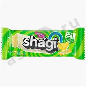 Сладости Батончик SHAGI протеиновый банан 40г