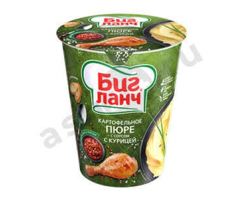 Бакалея Пюре картофельное БИГ ЛАНЧ курица 50г стакан