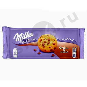 Сладости Печенье МИЛКА choco cookies 135г