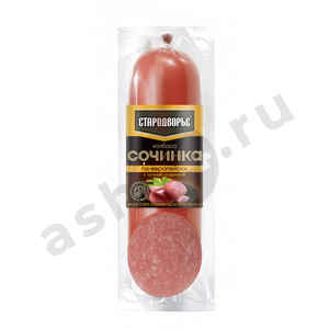 Мясные изделия Колбаса СТАРОДВОРЬЕ по-европейски с сочной грудинкой (штука)