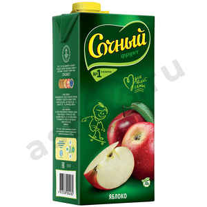 Напитки Сок СОЧНЫЙ яблоко 1,95л т/т