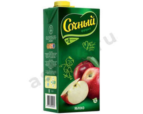 Напитки Сок СОЧНЫЙ яблоко 1,95л т/т