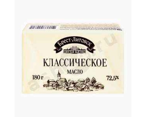 Молочные продукты Масло сливочное БРЕСТ-ЛИТОВСК 72,5% 180г (9615)