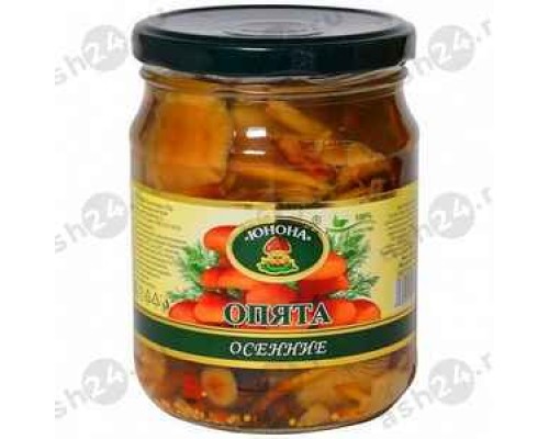 Бакалея Консервы Опята ЮНОНА 460г с/б