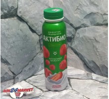 Йогурт АКТИБИО клубника земляника 1,5% 260г бутылки