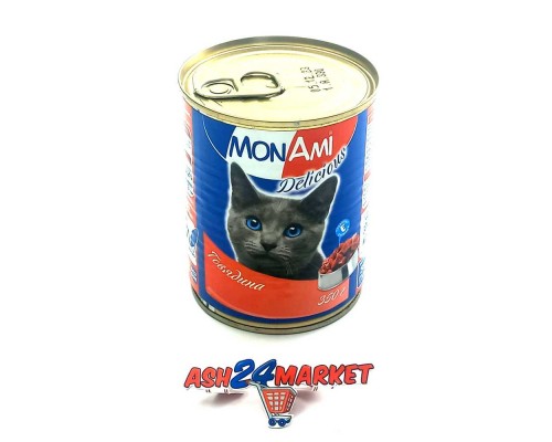 Корм для кошек MonAmi говядина 350г