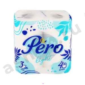 Туалетная бумага PERO light 4 рулона