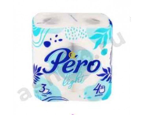 Туалетная бумага PERO light 4 рулона