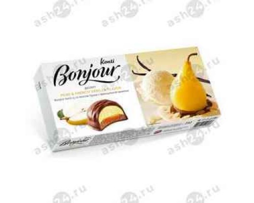 Десерт BONJOUR груша ваниль 232г коробка
