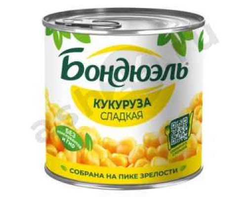 Бакалея Консервы Кукуруза BONDUELLE 340г ж/б