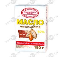 Масло сливочное ДЖАНКОЙ шоколадное 62% 180г