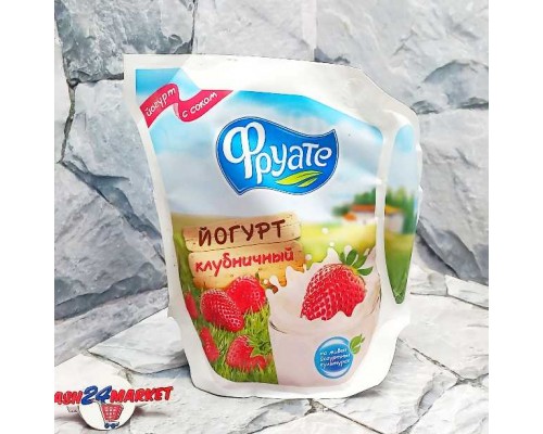 Йогурт ФРУАТЕ клубника 1,5% 450г кувшин