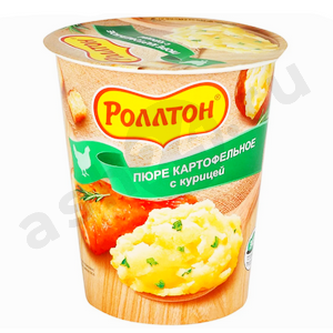 Бакалея Пюре картофельное РОЛЛТОН курица 55г стакан