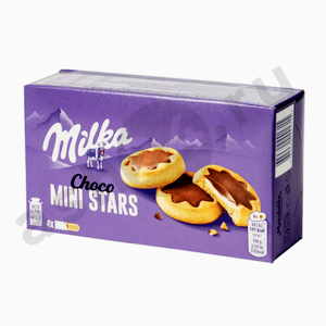 Сладости Печенье МИЛКА choco mini stars 150г