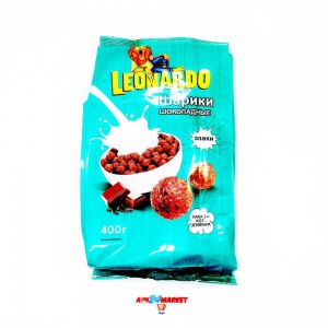 Бакалея Завтрак готовый LEONARDO шарики шоколадные 400г м/у