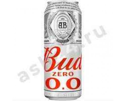 Пиво безалкогольное BUD 0% 0,45л ж/б (5404)