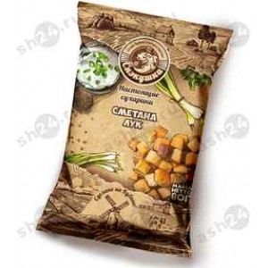 Сухарики СНЭКУШКИ сметана и лук 80г