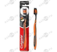 Зубная щетка зиг-заг COLGATE древесный уголь ср.жест. 2+1