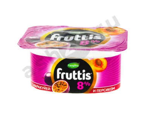 Молочные продукты Йогурт FRUTTIS персик маракуйя вишня 8% 115г