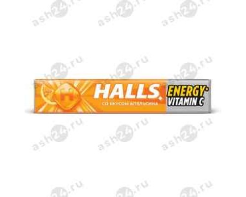 Сладости Леденец HALLS апельсин
