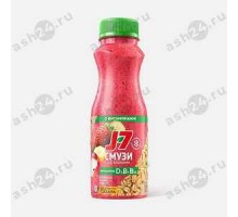Смузи J7 клубника, банан, яблоко 300л бутылка (1563)