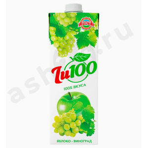 Напитки Сок JU100 яблоко-виноград 0,95л т/п