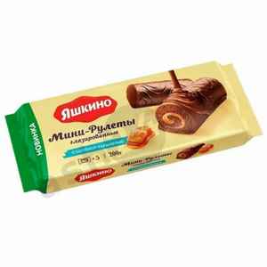 Мини-рулеты ЯШКИНО с соленой карамелью 200г