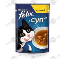 Корм для кошек ФЕЛИКС суп с курицей 48г