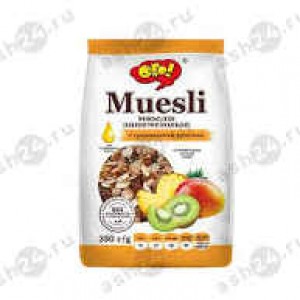 Бакалея Мюсли ОГО запеченные тропические фрукты 350г