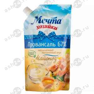 Бакалея Майонез МЕЧТА ХОЗЯЙКИ провансаль 67% 332г м/у