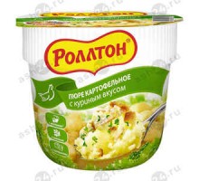 Пюре РОЛЛТОН со вкусом курицы 40г стакан