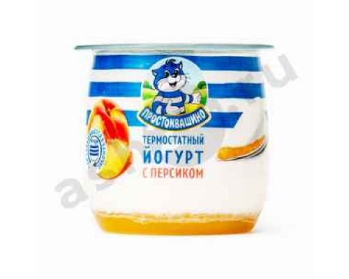 Молочные продукты Йогурт ПРОСТОКВАШИНО термостатный персик 3,4% 160г