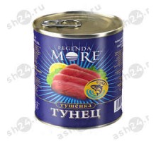 Консервы Тушенка из тунца LEGENDA 338 г ж/б