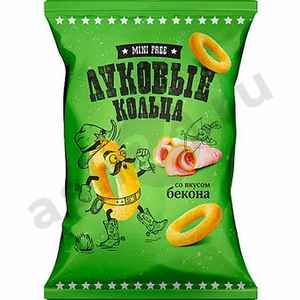 Снеки Луковые кольца MiniFree бекон 45г