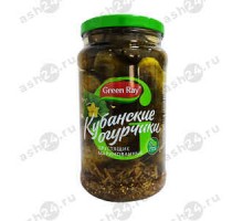 Консервы Огурцы ГРИН РЭЙ хрустящие 1500г с/б