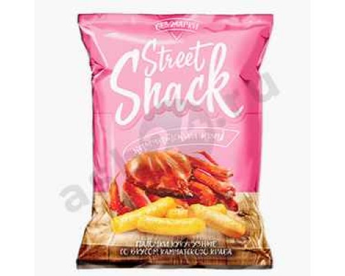 Сладости Кукурузные палочки STREET SNACK камчатский краб 35г