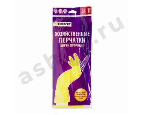 Перчатки хозяйственные PATERRA суперпрочные размер M