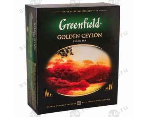 Чай GREENFIELD черный 100пак