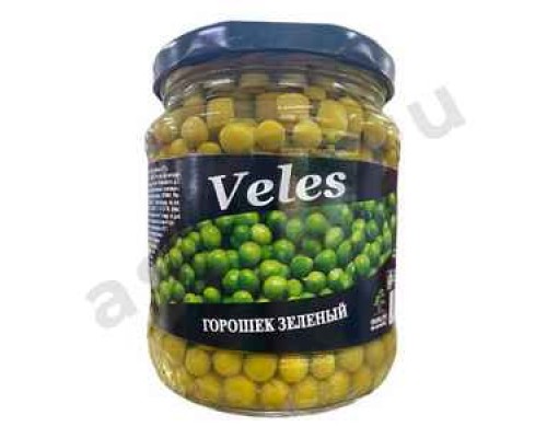Бакалея Консервы Горошек зеленый VELES 460г с/б