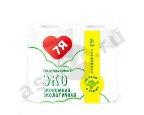 Туалетная бумага 7Я эконом 2 слоя 4 рулона (6189)