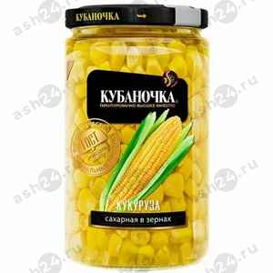 Бакалея Консервы Кукуруза КУБАНОЧКА 360г с/б