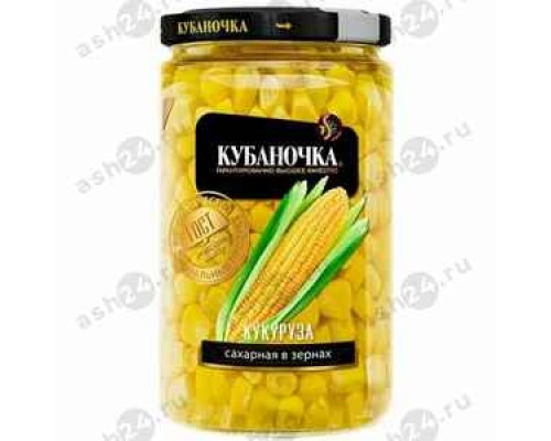 Бакалея Консервы Кукуруза КУБАНОЧКА 360г с/б