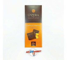 Шоколад O'ZERA горький с апельсиновым маслом 55% 90г