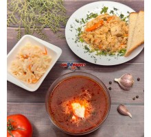 Свекольник, плов, капуста квашеная + ASH-комплимент