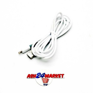 Моб. аксессуары Кабель USB G6 lightning силиконовый 1,5м белый