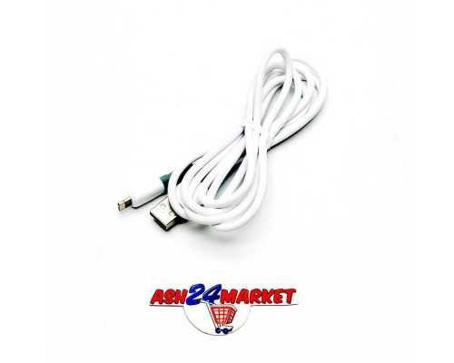 Моб. аксессуары Кабель USB G6 lightning силиконовый 1,5м белый