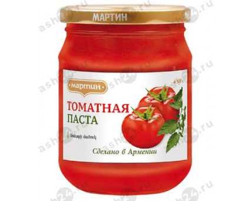 Бакалея Томатная паста ОТ МАРТИНА 540г с/б